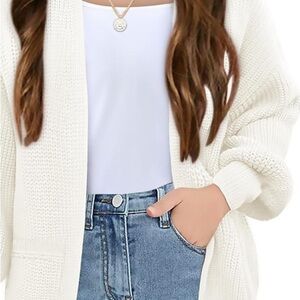 Cozy White Kids Sweater